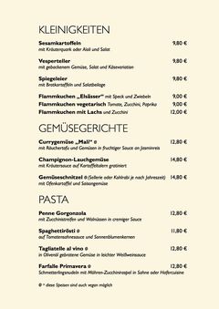 A menu of Seidenspinner