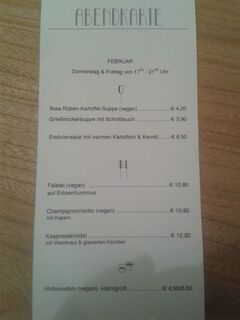 A menu of Tischlein deck dich
