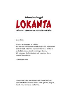 A menu of Lokanta