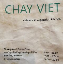 A menu of Chay Viet