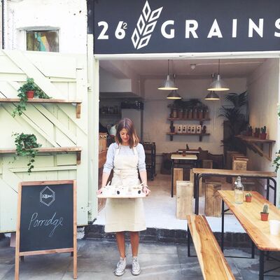 A photo of 26 grains