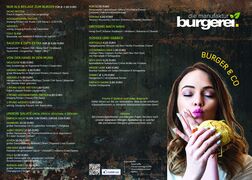 A menu of Burgerei