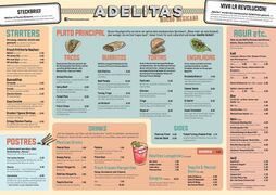 A menu of Adelitas