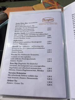 A menu of Fährhaus Saarschleife
