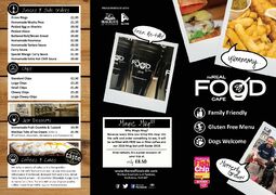 A menu of The Real Food Cafe