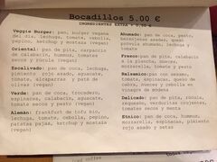 A menu of Quinoa Bar Vegetarià