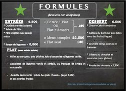 A menu of Le Saint-Germain des Champs
