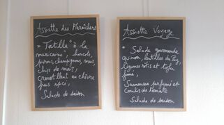 A menu of Les Maraîchers