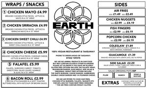 A menu of Earth
