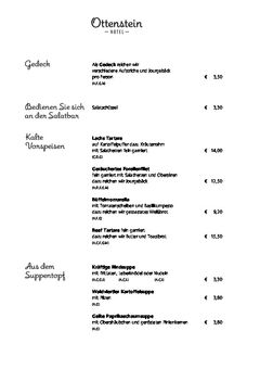 A menu of Ottenstein