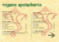 A menu of Ajanta