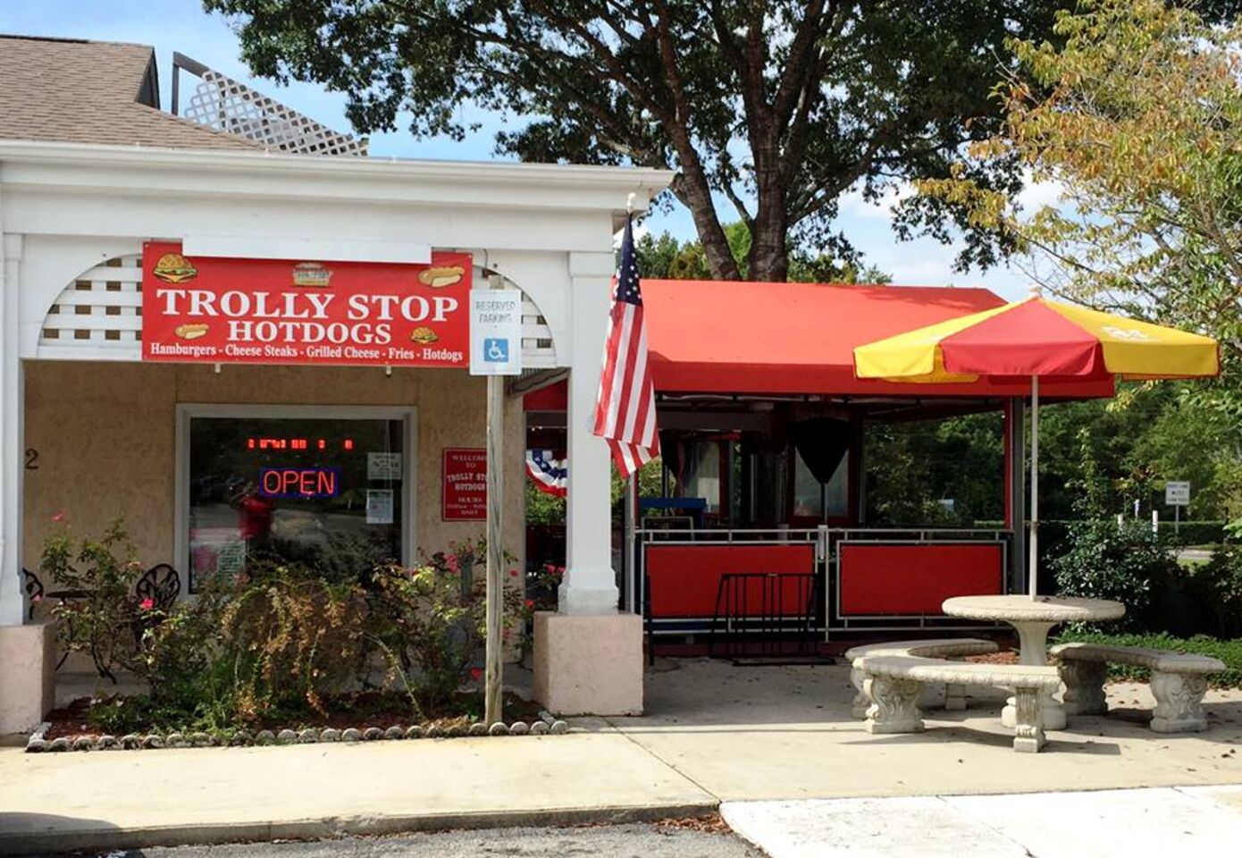 A photo of Trolly Stop Hotdogs