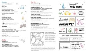 A menu of by CHLOE, West Village