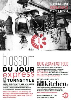 A menu of Blossom Du Jour Express, 8th Avenue