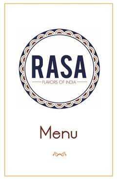 A menu of Rasa Restaurant