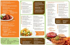A menu of Veggie Grill, University of California