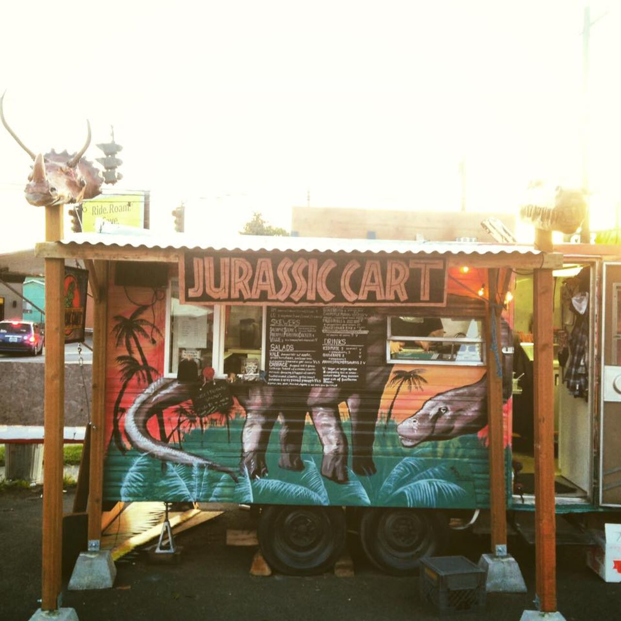 A photo of Jurassic Cart