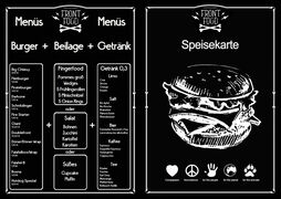 A menu of Front Food