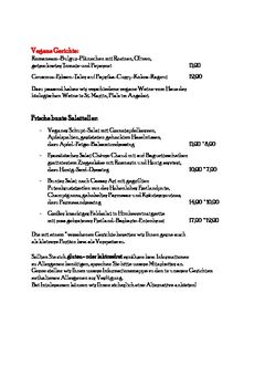A menu of Beim Schupi
