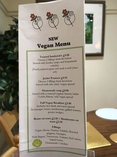 A menu of Joan's Coffee Shop