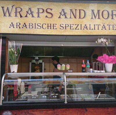 A photo of wraps and more
