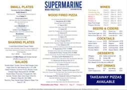 A menu of Supermarine
