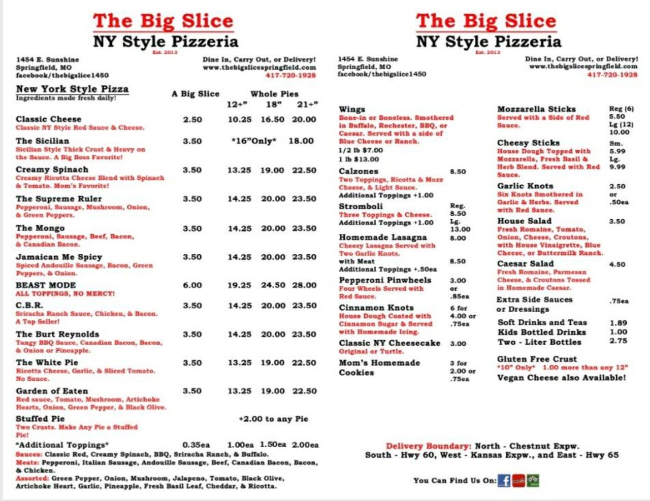 A photo of The Big Slice