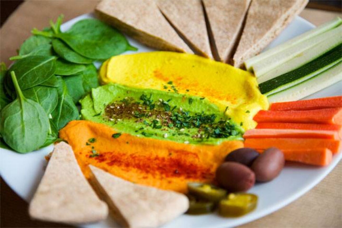 A photo of ZATAR falafel & hummus