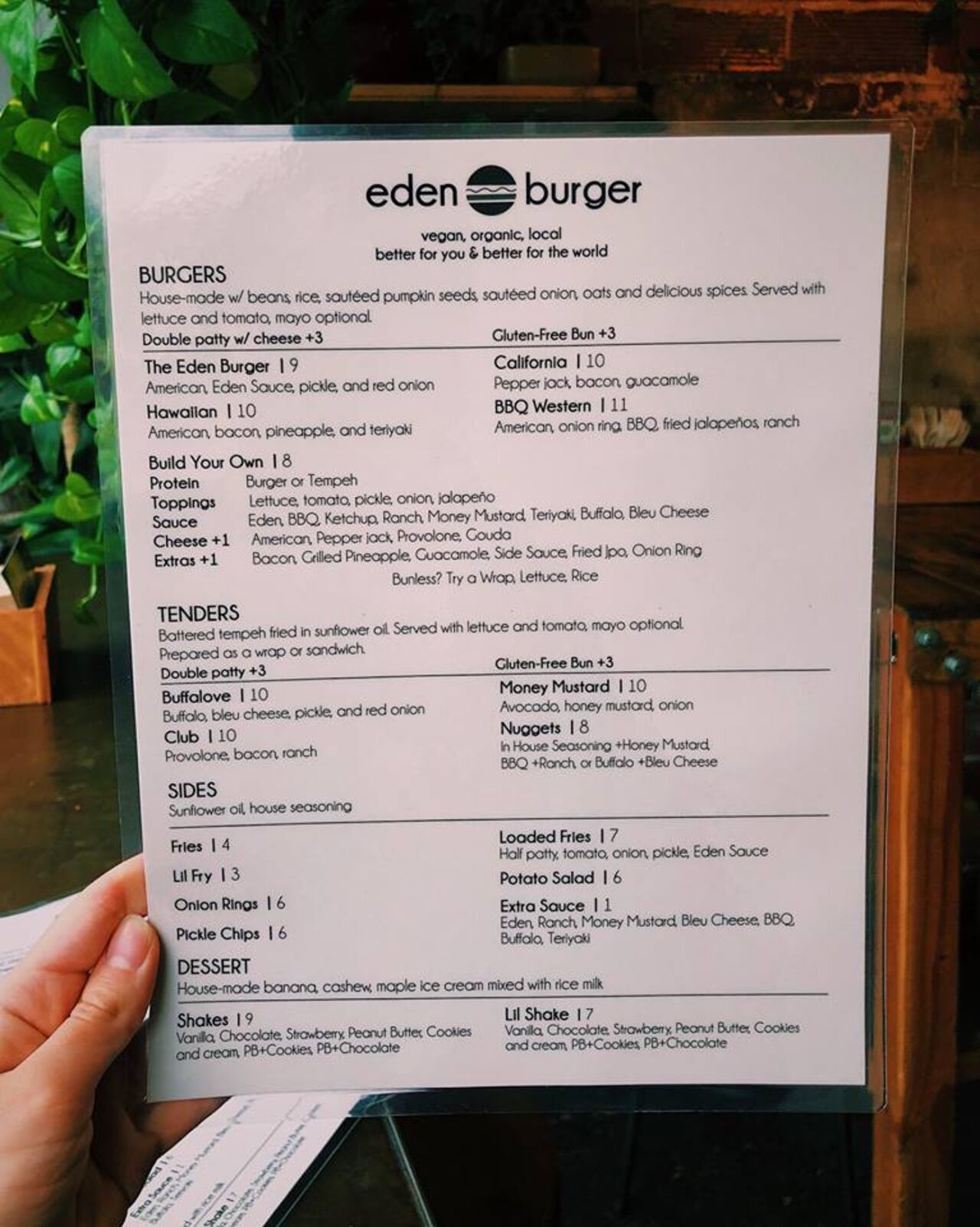 A photo of Eden Burger