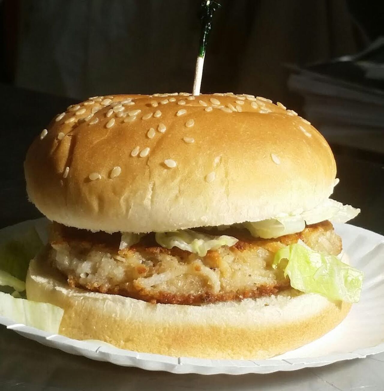 A photo of Marty's V Burger