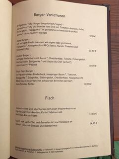 A menu of Wirtshaus zur Poinger Einkehr