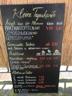 A menu of Leonhards Vegetarisches Bistro