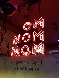 A photo of OM NOM NOM