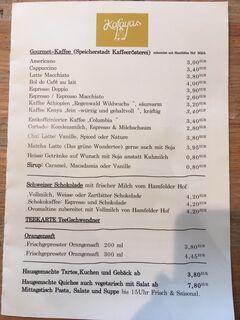 A menu of Kafayas