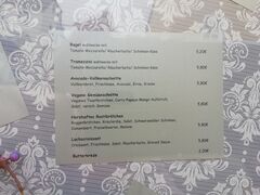 A menu of Kult Café