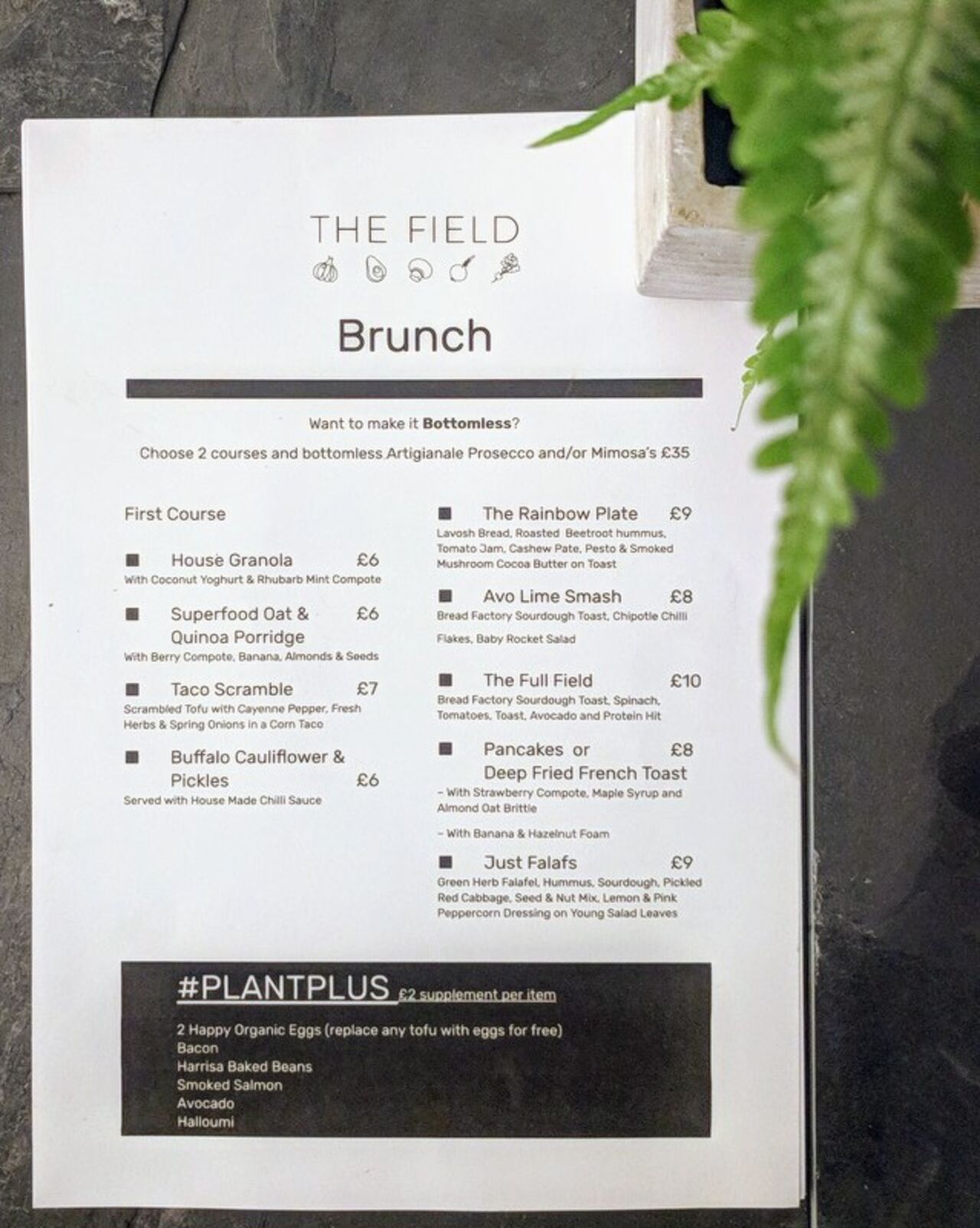 A photo of The Field Restaurant