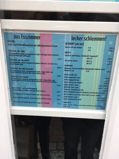 A menu of Das Esszimmer