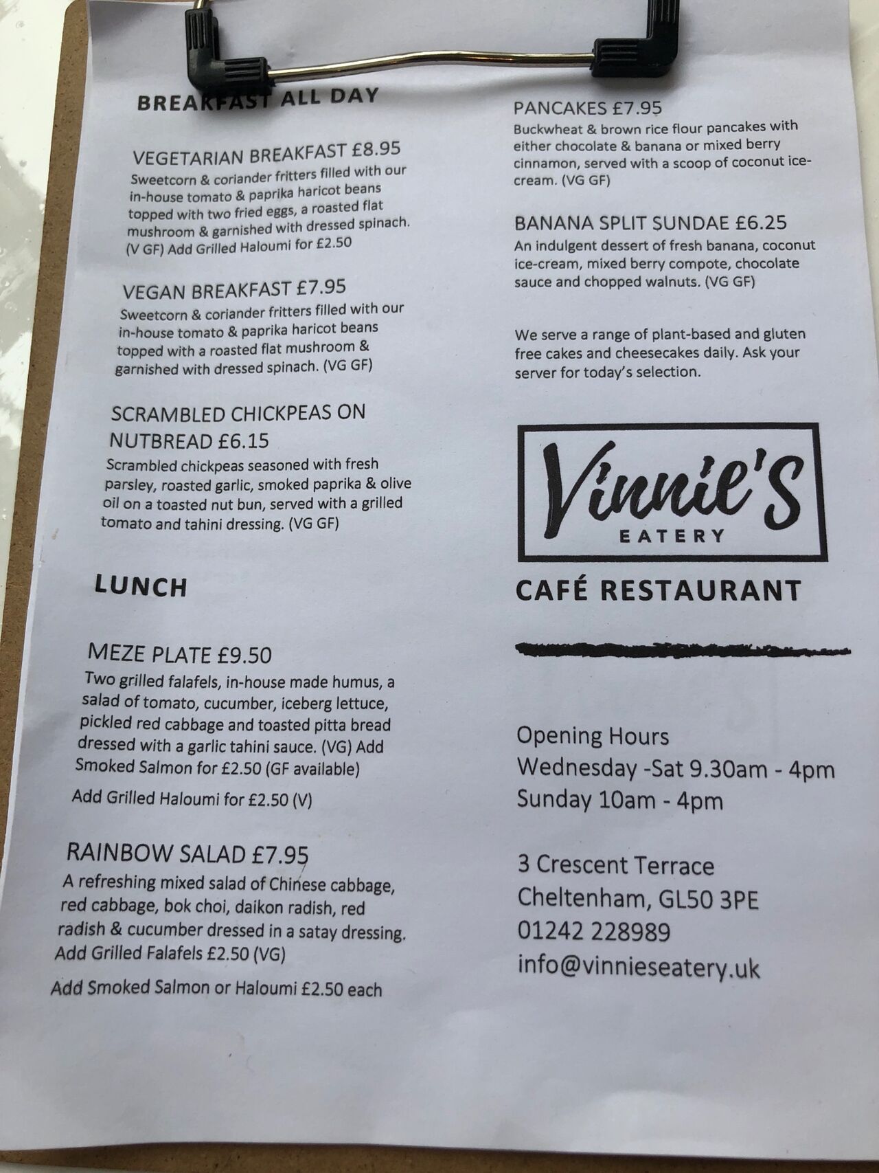 A photo of Vinnie's Eatery