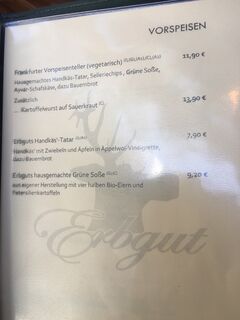 A menu of Erbgut
