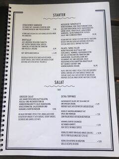 A menu of Langosch am Main