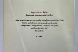 A menu of Restaurant Haslach