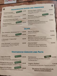 A menu of Max&Moritz