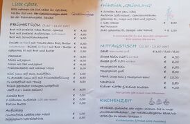 A menu of Der Grünling