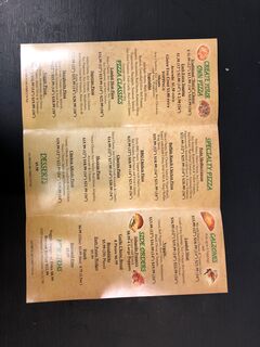 A menu of Vegan Korner