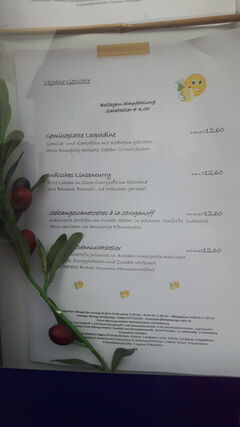 A menu of Hindelwanger Adler