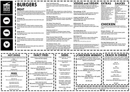 A menu of The Meat Counter