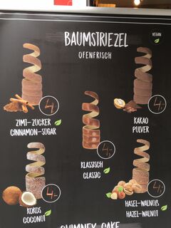 A menu of Kitty’s Baumstriezel