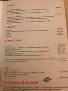 A menu of World Food Trip