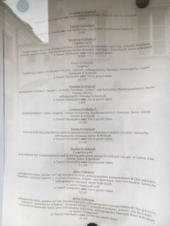 A menu of Dahoam bei Kerstin & Mama