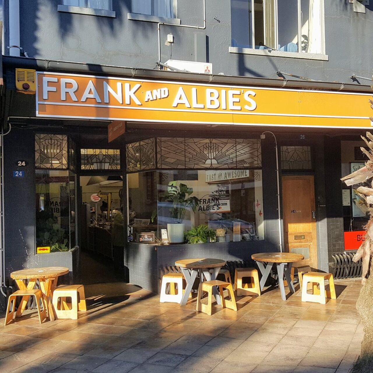 A photo of Frank and Albie's